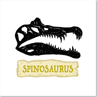 Prehistoric Spinosaur Skull Posters and Art